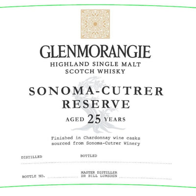 Glenmorangie Sonoma-Cutrer Reserve 25 Year Old - Main Street Liquor