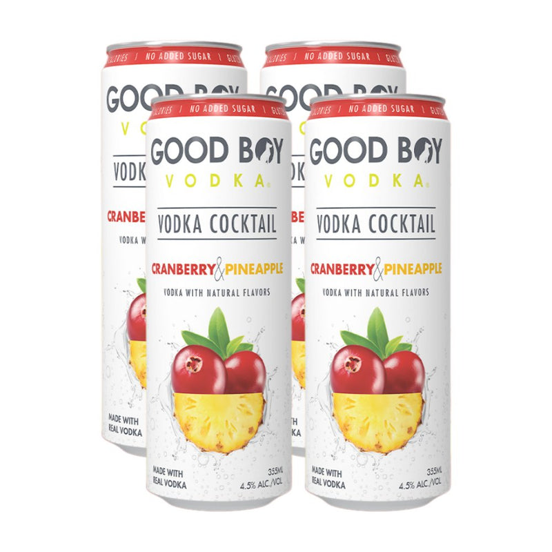 Good Boy Seltzer - Cranberry & Pineapple 4pk - Main Street Liquor