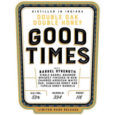 Good Times Double Oak Double Honey Bourbon - Main Street Liquor