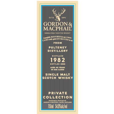 Gordon & MacPhail 1982 Pulteney 40 Year Old - Main Street Liquor