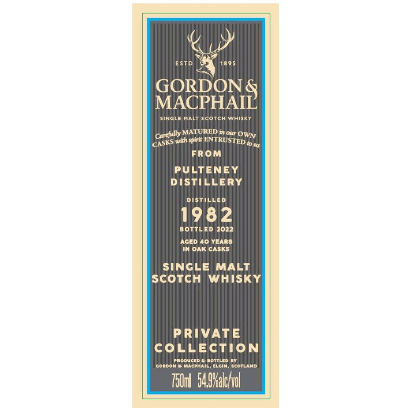Gordon & MacPhail 1982 Pulteney 40 Year Old - Main Street Liquor