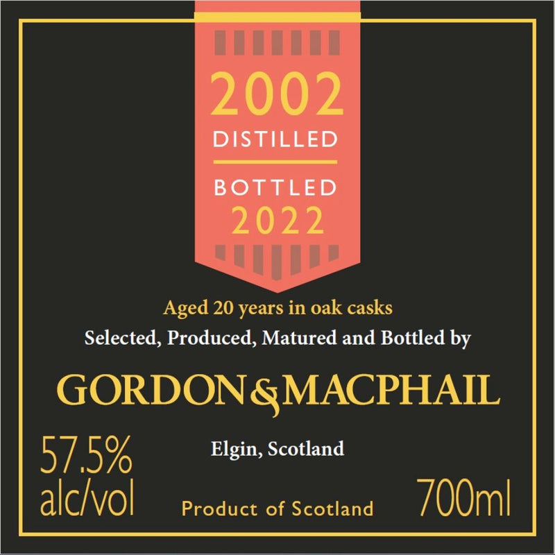 Gordon & Macphail 2002 Macallan 20 Year Old - Main Street Liquor