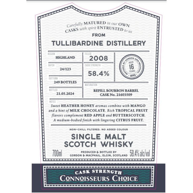 Gordon & Macphail 2009 Tullibardine 16 Year Old - Main Street Liquor