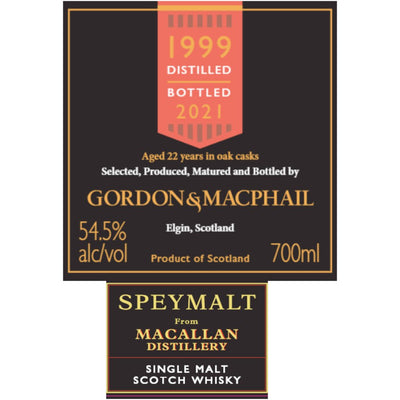 Gordon & Macphail 22 Year Old Macallan Single Malt Scotch - Main Street Liquor
