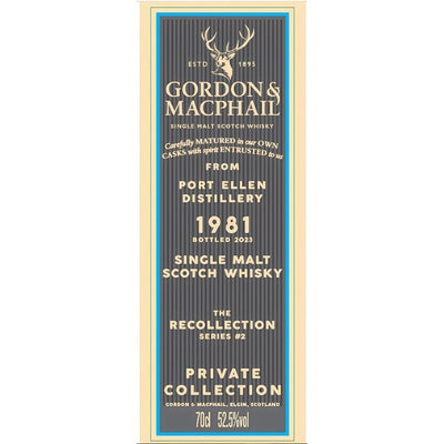 Gordon & Macphail the Recollection Series #2 42 Year Port Ellen Distillery - Main Street Liquor