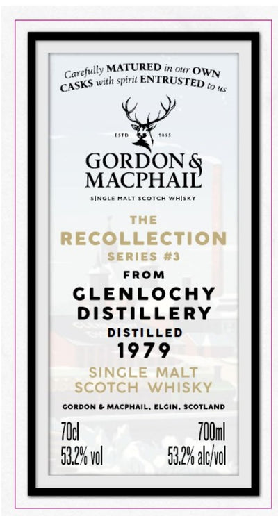 Gordon & MacPhail The Recollection Series #3 Glenlochy 1979 Single Malt Scotch Whisky 700mL - Main Street Liquor