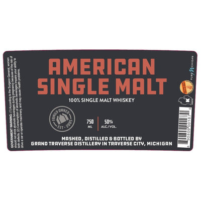 Grand Traverse Distillery American Single Malt - Main Street Liquor