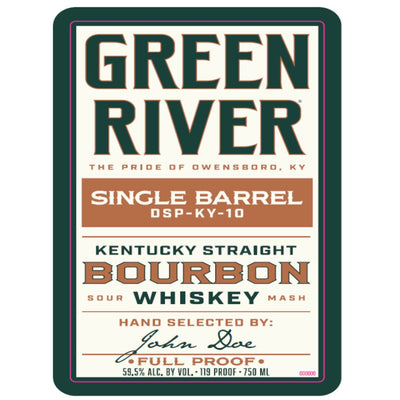 Green River Single Barrel Kentucky Straight Bourbon - Main Street Liquor