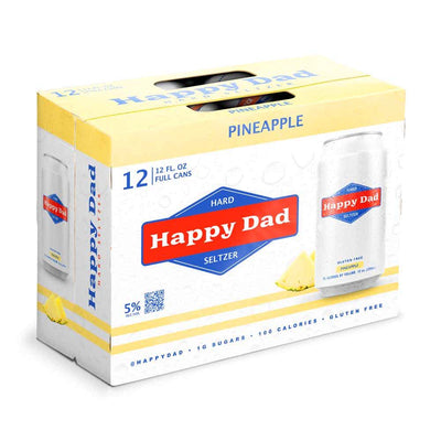 Happy Dad Hard Seltzer Pineapple 12pk - Main Street Liquor