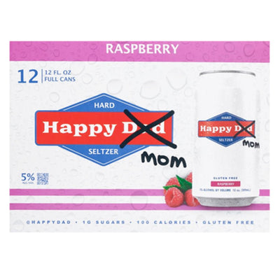 Happy Mom Raspberry Hard Seltzer By Happy Dad 12pk - Main Street Liquor