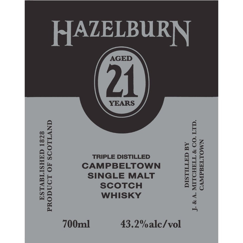 Hazelburn 21 Year Old Single Malt Scotch 2023 Release - Main Street Liquor