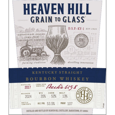 Heaven Hill Grain to Glass Straight Bourbon Whiskey - Main Street Liquor