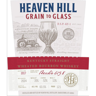 Heaven Hill Grain to Glass Straight Wheated Bourbon - Main Street Liquor