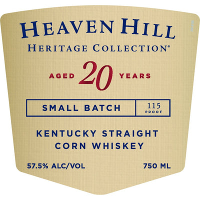Heaven Hill Heritage Collection 20 Year Old Straight Corn Whiskey 2023 Edition - Main Street Liquor