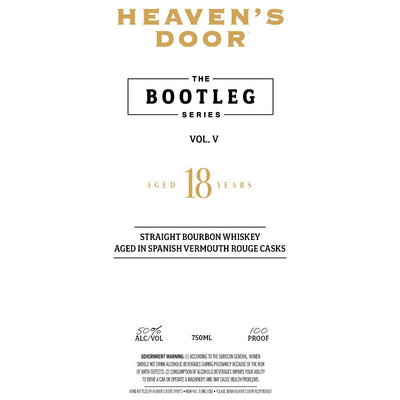Heaven’s Door The Bootleg Series Vol. V - 18 Year Old Spanish Vermouth Rouge Cask - Main Street Liquor