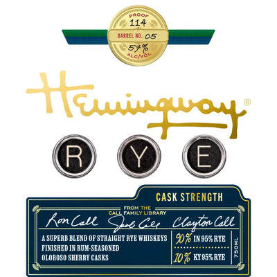Hemingway Cask Strength Rye Whiskey - Main Street Liquor