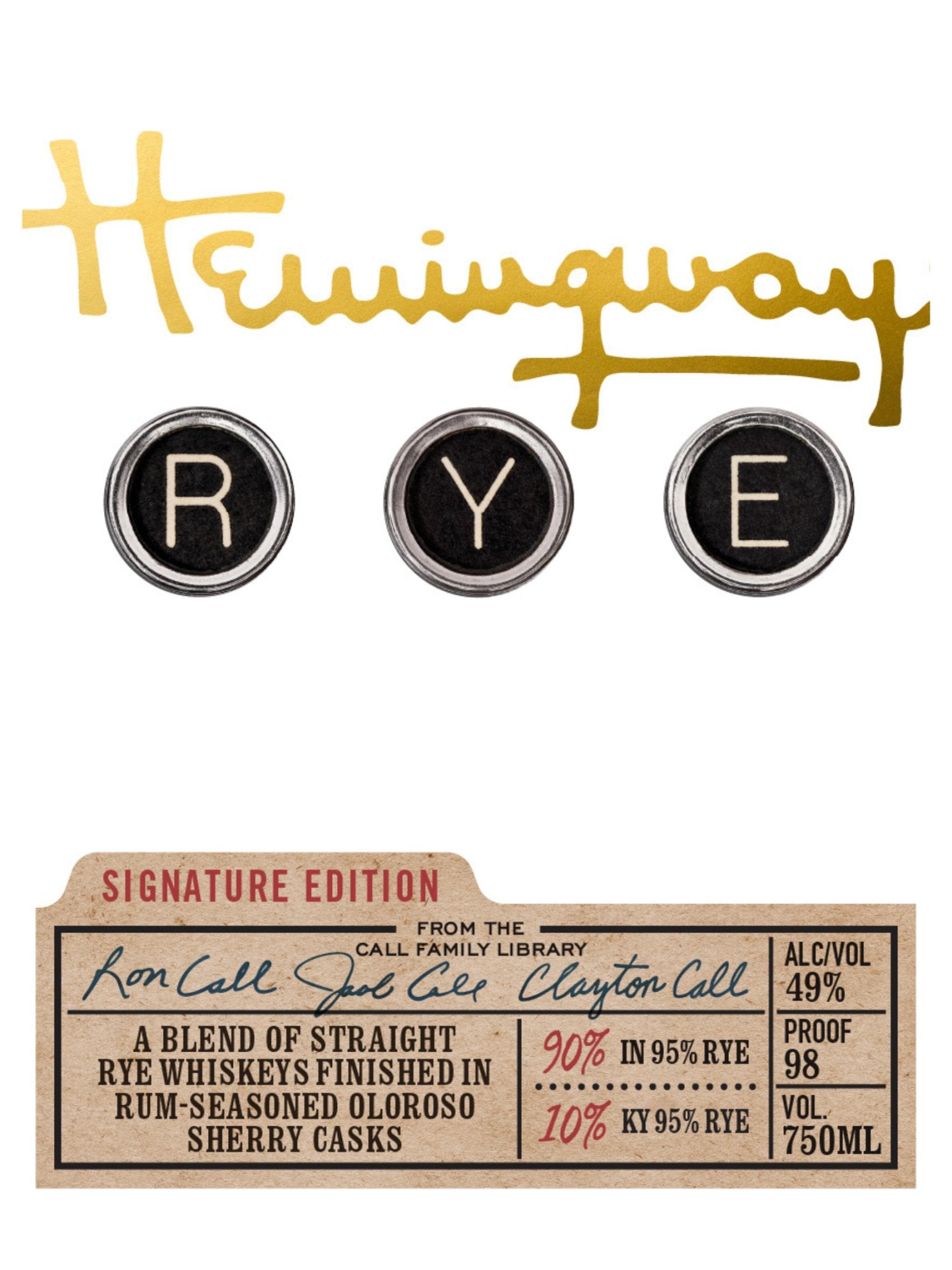 Buy Hemingway Rye Signature Edition® Online | Rye Whiskey Delivered ...