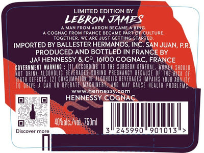 Hennessy Very Special Cognac x Lebron James Limited Edition 750ml - Main Street Liquor