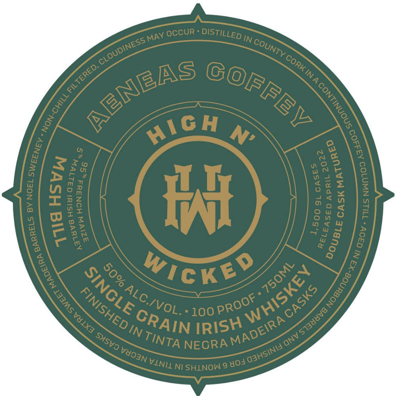 High N’ Wicked Aneas Coffey Irish Whiskey - Main Street Liquor