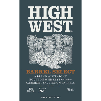 High West Barrel Select Straight Bourbon Finished in Cabernet Sauvignon Barrels - Main Street Liquor