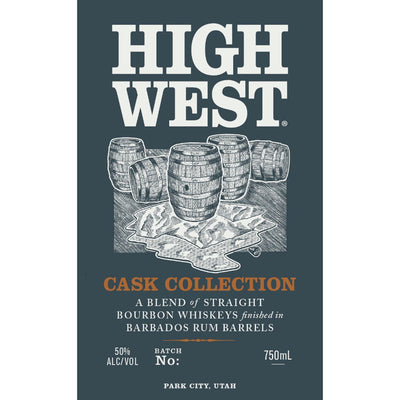 High West Cask Collection Bourbon Finished in Barbados Rum Barrels - Main Street Liquor