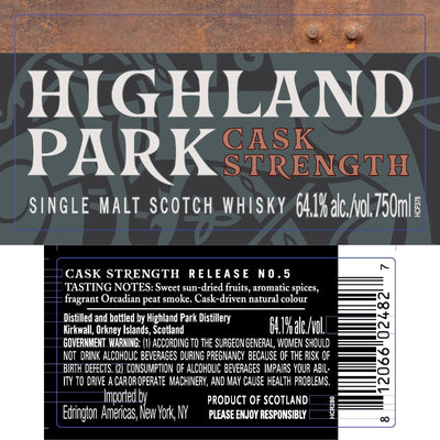 Highland Park Cask Strength Release No. 5 - Main Street Liquor