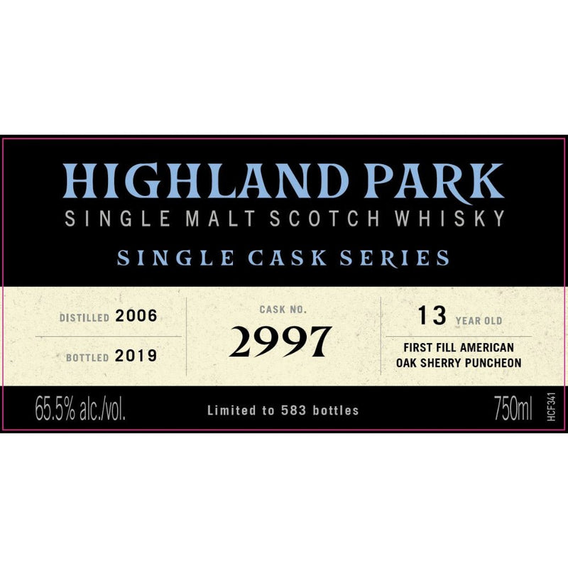 Highland Park Single Cask Series 13 Year Old Cask No. 2997 - Main Street Liquor