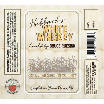Hubbard’s White Whiskey - Main Street Liquor