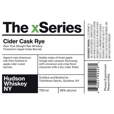 Hudson The xSeries Cider Cask Rye - Main Street Liquor