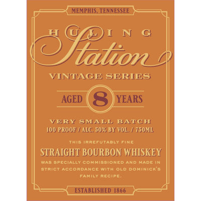 Huling Station 8 Year Old Vintage Series Straight Bourbon - Main Street Liquor