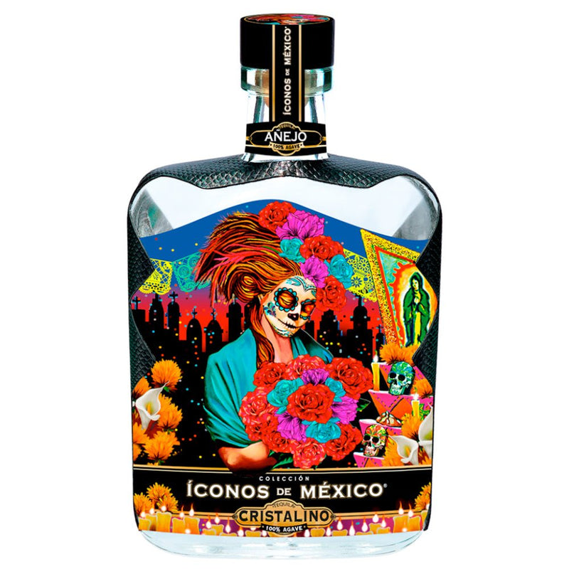 Iconos de Mexico Cristalino Day of the Dead Catrina Anejo - Main Street Liquor