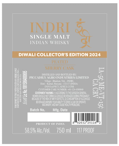 Indri Diwali Collector's Edition 2024 Indian Whisky - Main Street Liquor