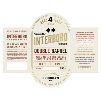 Interboro Double Barrel Whiskey - Main Street Liquor