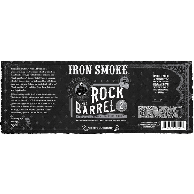Iron Smoke Rock The Barrel Bourbon 2 By John Petrucci - Main Street Liquor
