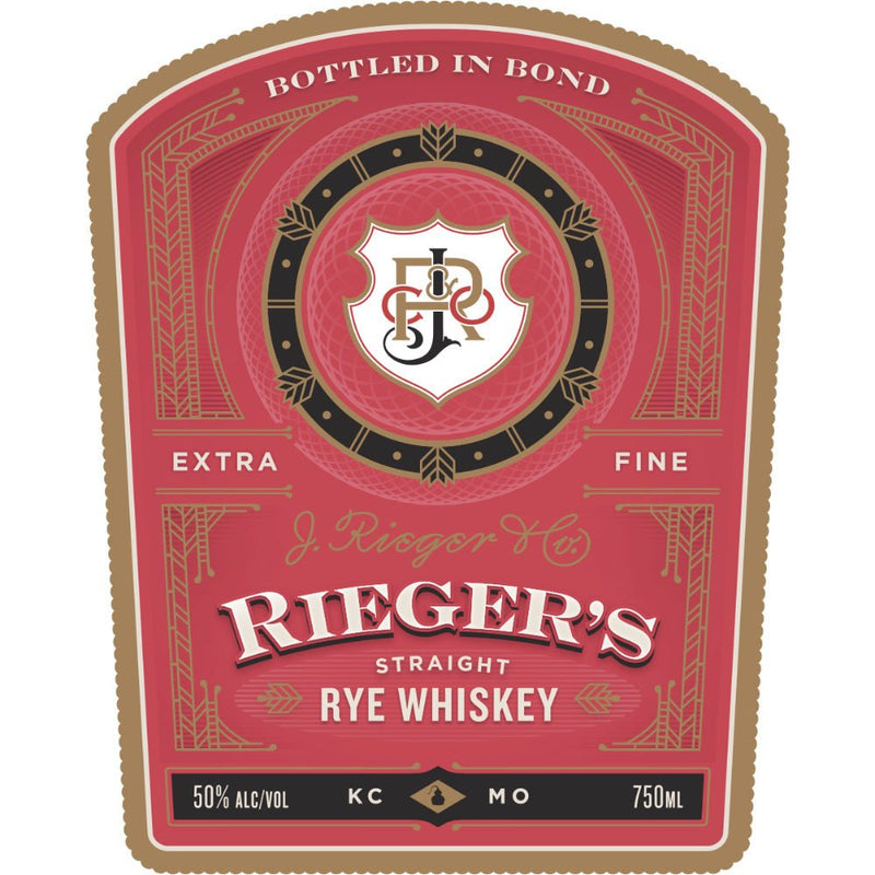 J. Rieger’s 6 Year Old Bottled in Bond Straight Rye - Main Street Liquor