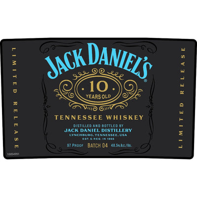 Jack Daniel's 10 Year Old Batch 04 Limited Release - Main Street Liquor