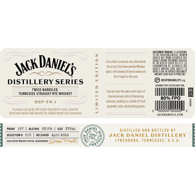 Jack Daniel’s Distillery Series No. 13 - Main Street Liquor