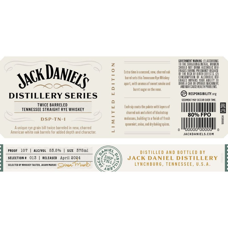 Jack Daniel’s Distillery Series No. 13 - Main Street Liquor
