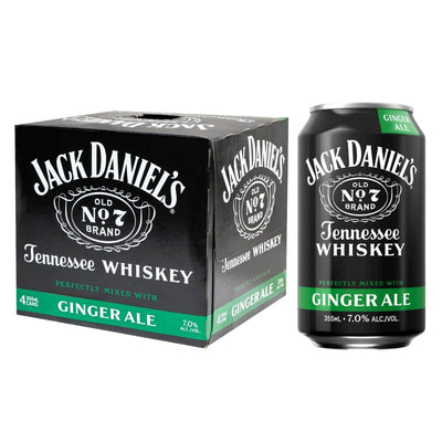 Jack Daniel's Ginger Ale Canned Cocktail 4PK - Main Street Liquor