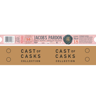 Jacob’s Pardon Cast of Casks 14 Year Old Barrel No #18 - Main Street Liquor