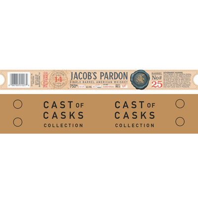 Jacob’s Pardon Cast of Casks 14 Year Old Barrel No #25 - Main Street Liquor