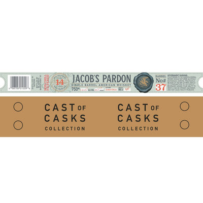 Jacob’s Pardon Cast of Casks 14 Year Old Barrel No #37 - Main Street Liquor