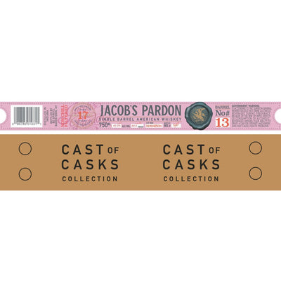 Jacob‘s Pardon Cast of Casks 17 Year Old Barrel No #13 - Main Street Liquor