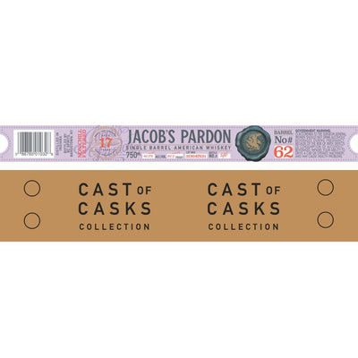 Jacob‘s Pardon Cast of Casks 17 Year Old Barrel No #62 - Main Street Liquor