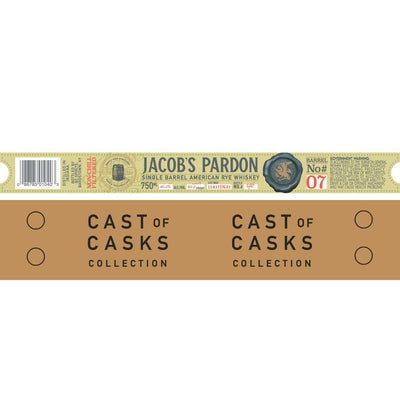 Jacob‘s Pardon Cast of Casks Rye Barrel No #07 - Main Street Liquor