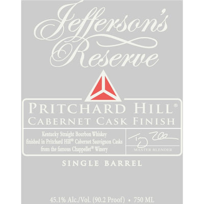 Jefferson's Pritchard Hill Cabernet Cask Finished Single Barrel - Main Street Liquor