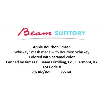 Jim Beam Apple Bourbon Mash Canned Cocktail - Main Street Liquor