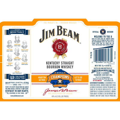 Jim Beam Houston Astros World Champions Bourbon 2022 - Main Street Liquor