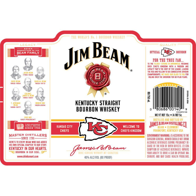 Jim Beam Kansas City Chiefs Edition - Main Street Liquor