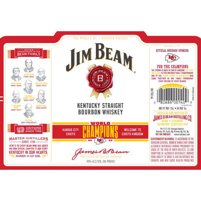 Jim Beam Kansas City Chiefs World Champions Edition - Main Street Liquor